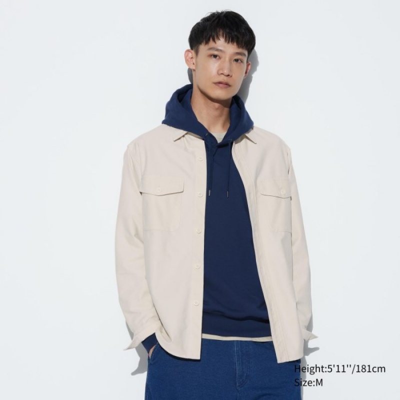 Women Uniqlo Jersey Shirts White | 9705851