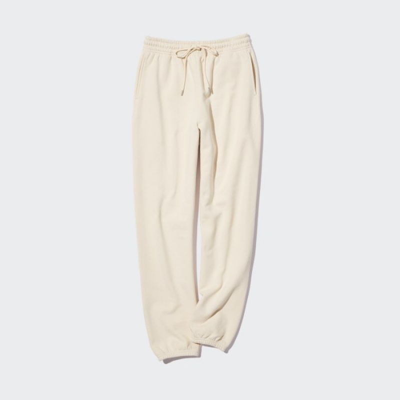 Women Uniqlo Jogger Pants White | 9736835