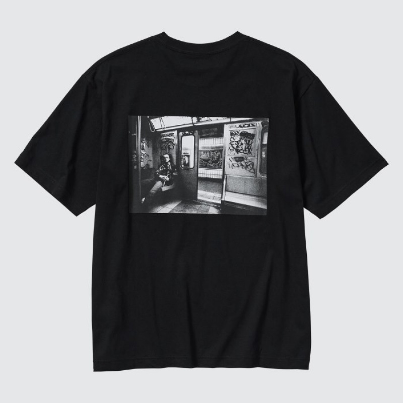 Women Uniqlo Keith Haring UT Short Sleeve T Shirts Black | 7887461