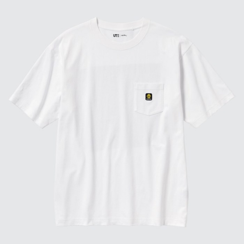 Women Uniqlo Keith Haring UT Short Sleeve T Shirts White | 4697869