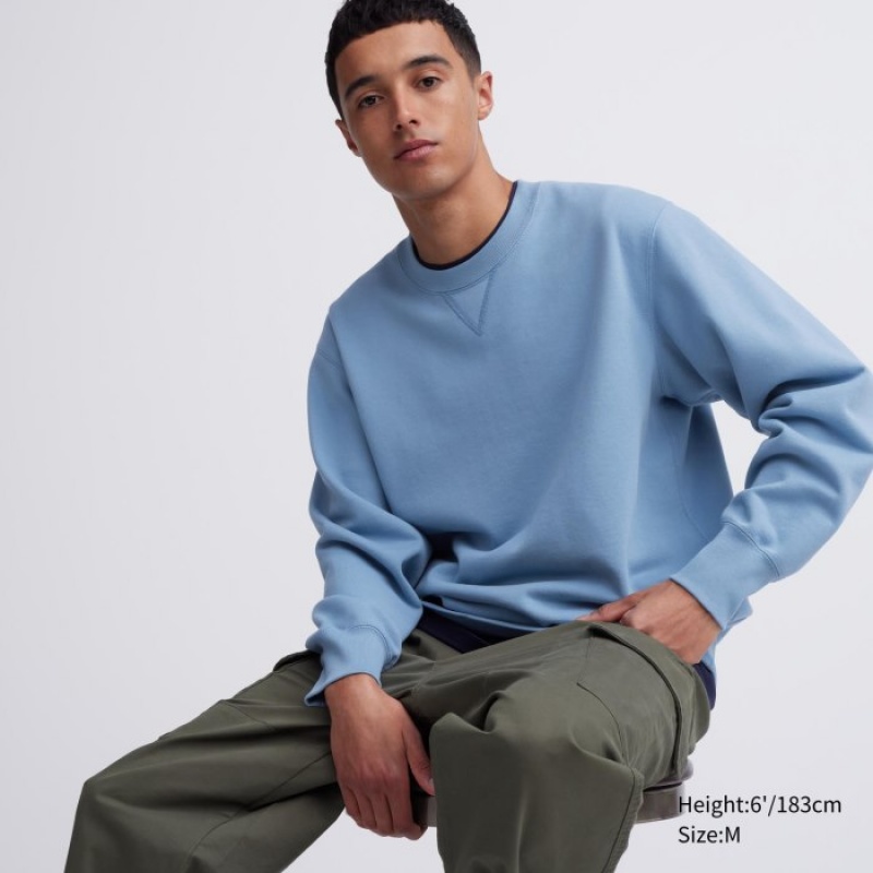 Women Uniqlo Long Sweatshirts Blue | 3605531
