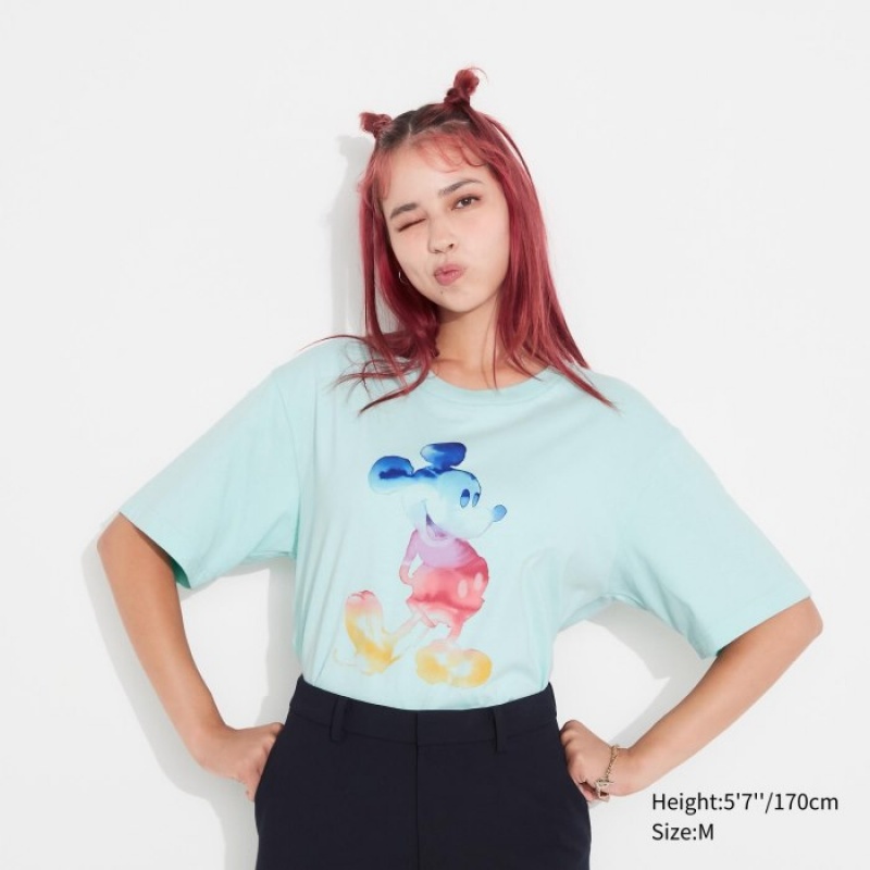 Women Uniqlo MAGIC FOR ALL FOREVER UT Short-Sleeve T Shirts White | 6669324