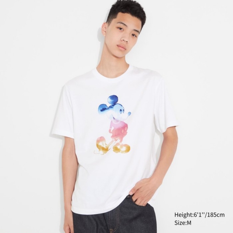 Women Uniqlo MAGIC FOR ALL FOREVER UT Short-Sleeve T Shirts White | 6669324