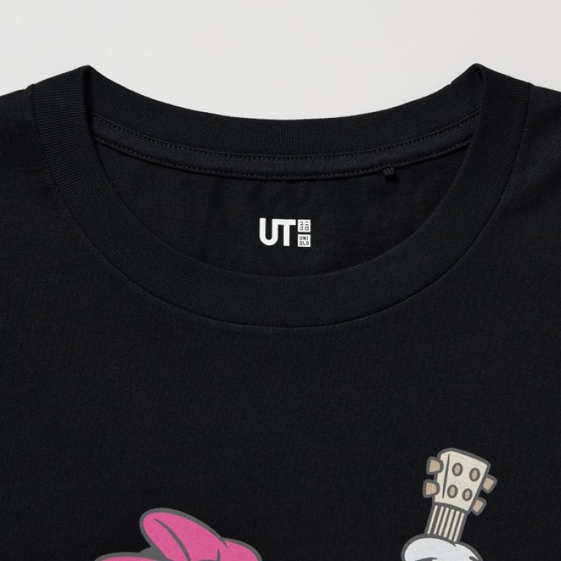 Women Uniqlo MAGIC FOR ALL FOREVER UT Short-Sleeve T Shirts Black | 8593634