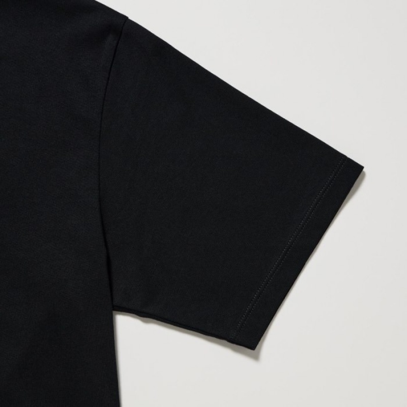 Women Uniqlo MAGIC FOR ALL FOREVER UT Short-Sleeve T Shirts Black | 8593634