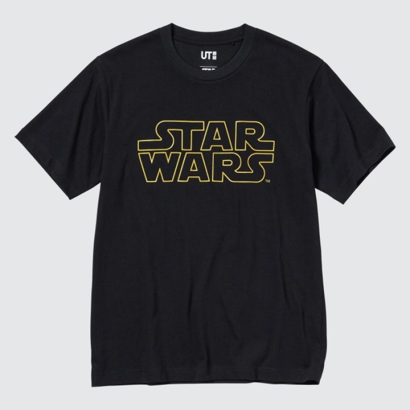 Women Uniqlo MAGIC FOR ALL FOREVER UT Short-Sleeve T Shirts Black | 5885787