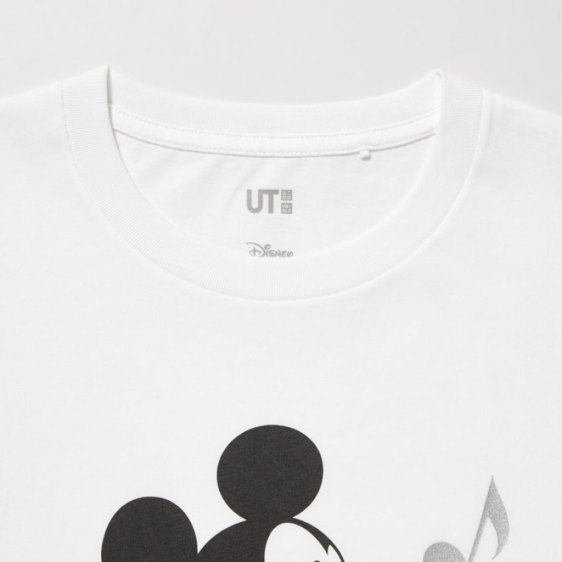 Women Uniqlo MAGIC FOR ALL FOREVER UT Short-Sleeve T Shirts White | 8083286