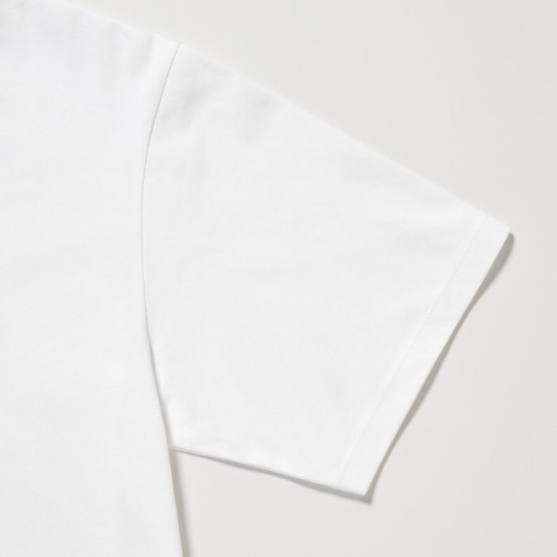 Women Uniqlo MAGIC FOR ALL FOREVER UT Short-Sleeve T Shirts White | 8083286