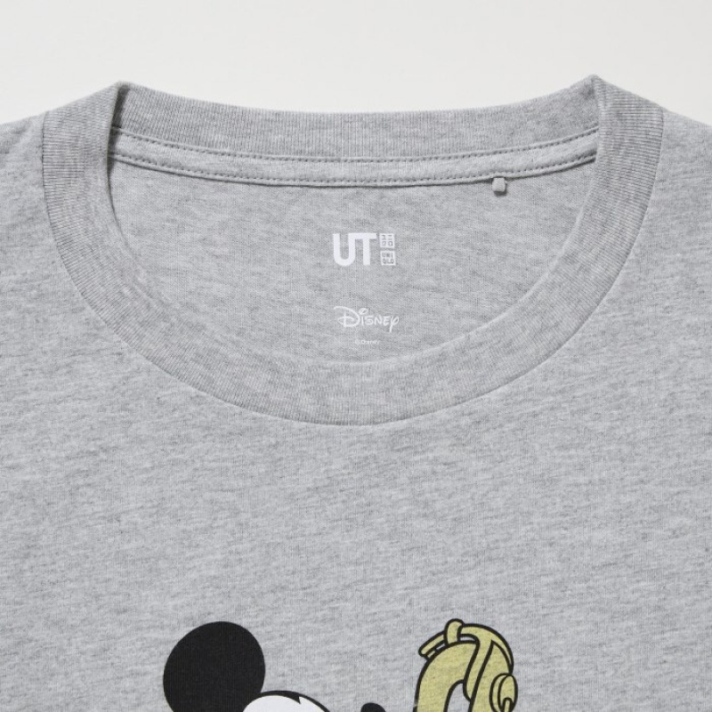 Women Uniqlo MAGIC FOR ALL FOREVER UT Short-Sleeve T Shirts Grey | 7226423