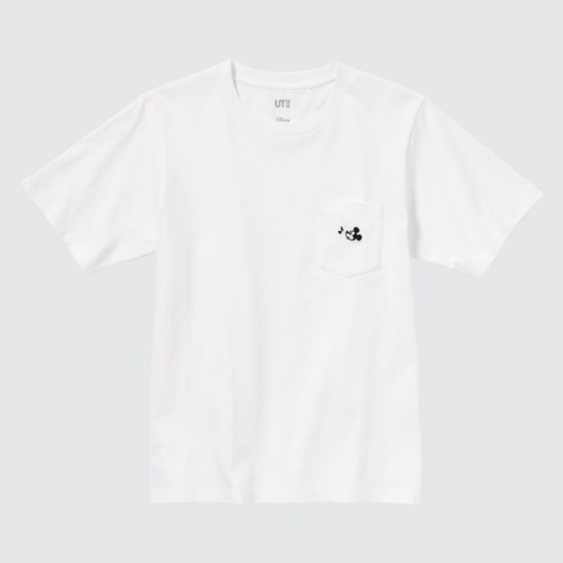 Women Uniqlo MAGIC FOR ALL FOREVER UT Short-Sleeve T Shirts White | 7528792