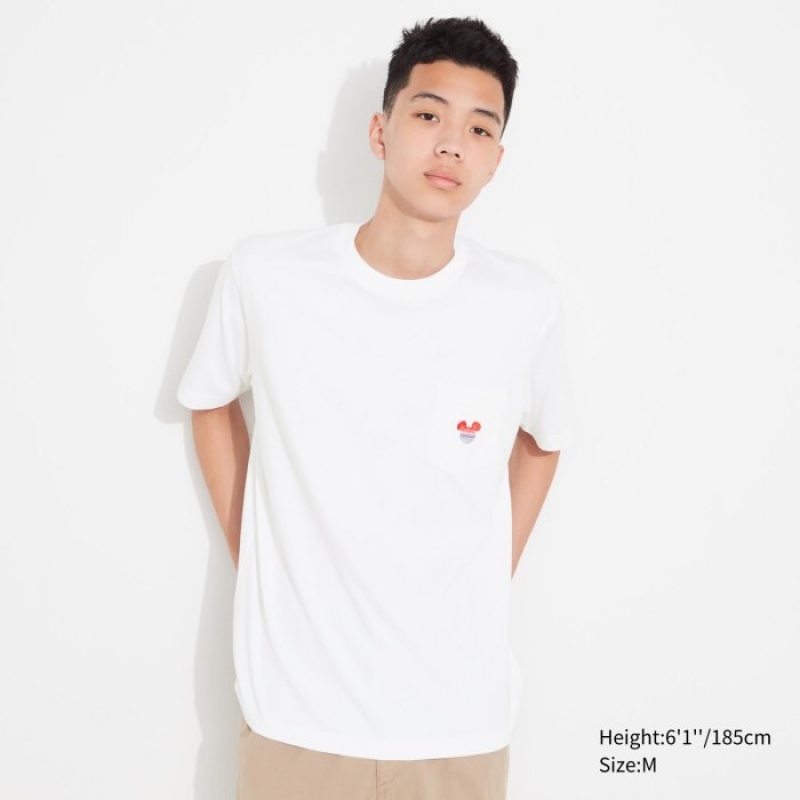Women Uniqlo MAGIC FOR ALL FOREVER UT Short-Sleeve T Shirts White | 748233