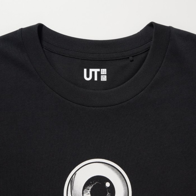 Women Uniqlo MAGIC FOR ALL FOREVER UT Short-Sleeve T Shirts Black | 9740392