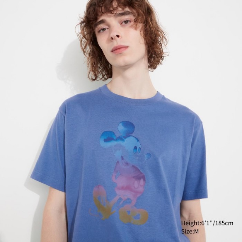 Women Uniqlo MAGIC FOR ALL FOREVER UT Short-Sleeve T Shirts Blue | 3369777
