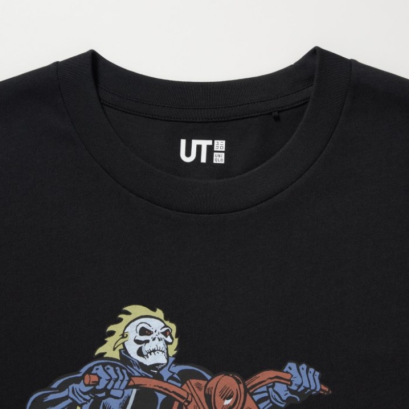 Women Uniqlo MAGIC FOR ALL FOREVER UT Short-Sleeve T Shirts Black | 4447501