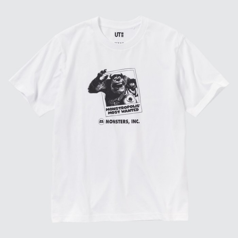 Women Uniqlo MAGIC FOR ALL FOREVER UT Short-Sleeve T Shirts White | 3297593