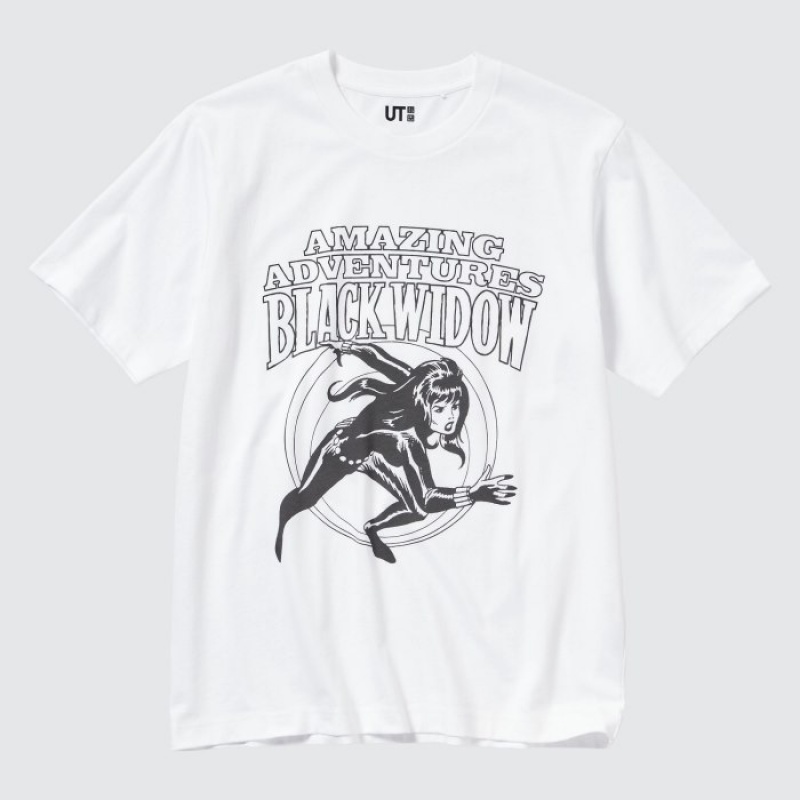 Women Uniqlo MAGIC FOR ALL FOREVER UT Short-Sleeve T Shirts White | 3304359