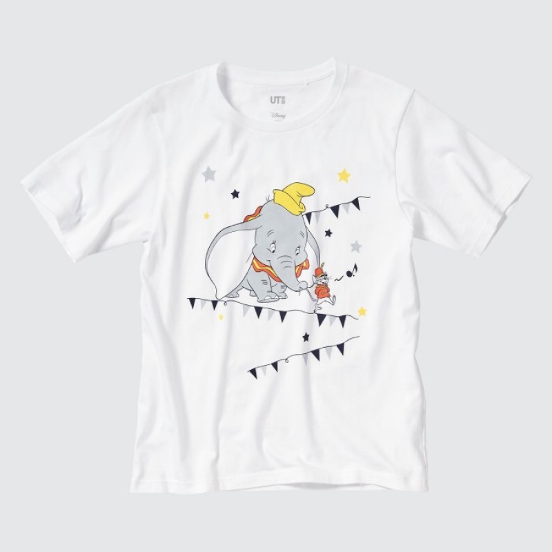 Women Uniqlo Magic For All Classics Short-Sleeve UT T Shirts White | 5650466