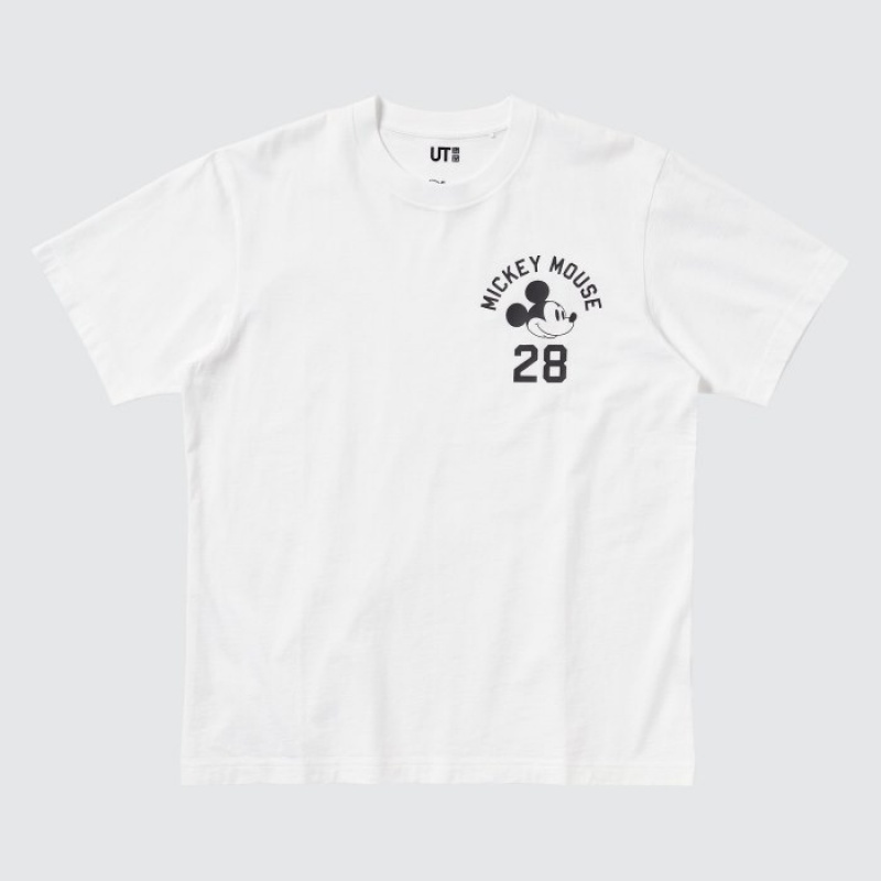 Women Uniqlo Magic For All Favorites UT Short-Sleeve T Shirts White | 2647448