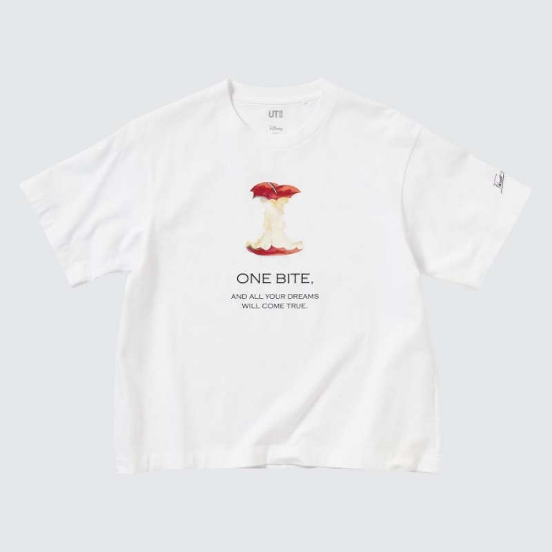 Women Uniqlo Magic For All Favorites UT Short-Sleeve T Shirts White | 1239860