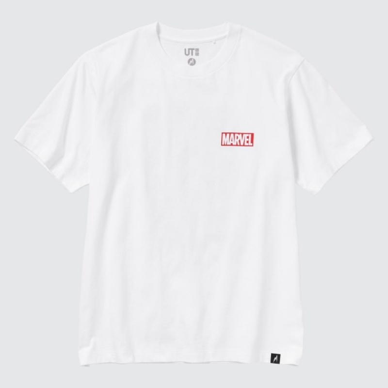 Women Uniqlo Marvel Art Collection by Mondo UT Short-Sleeve T Shirts White | 1121177