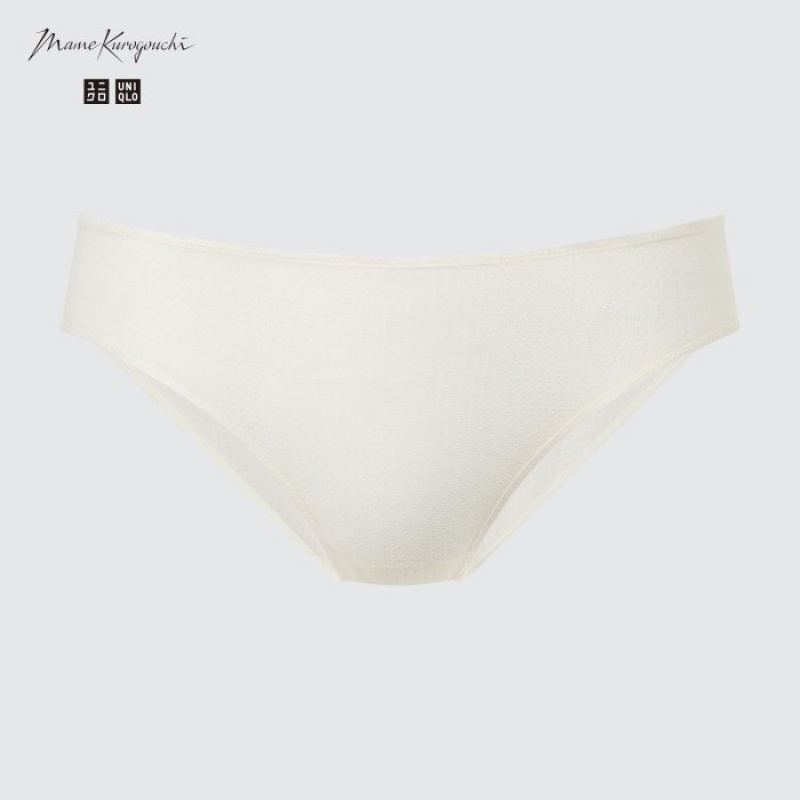 Women Uniqlo Mesh Regular Shorts White | 9323053