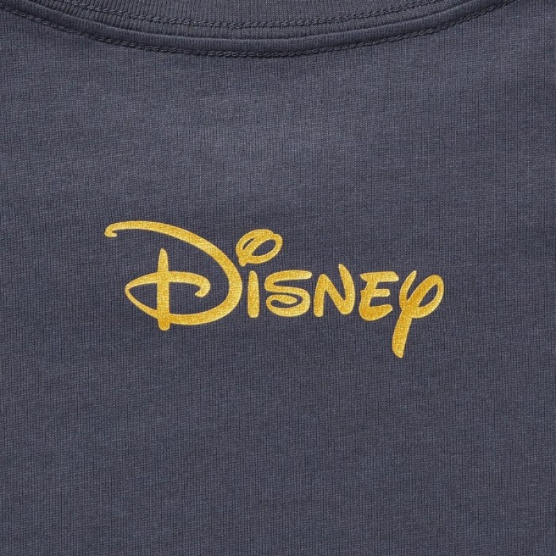 Women Uniqlo Mickey Shines UT Short-Sleeve T Shirts Grey | 5320986