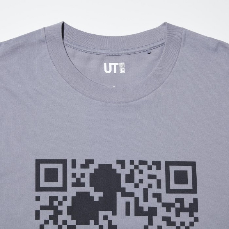 Women Uniqlo Mickey Stands UT Short Sleeve T Shirts Grey | 5565260