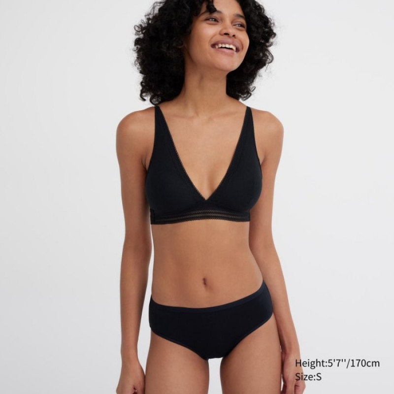 Women Uniqlo Mid-Rise Briefs Green | 5011855