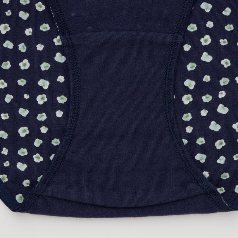 Women Uniqlo Mid-Rise Briefs Navy | 1970155