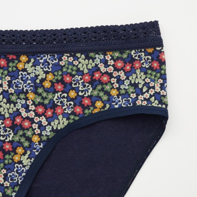 Women Uniqlo Mid-Rise Briefs Navy | 4182682