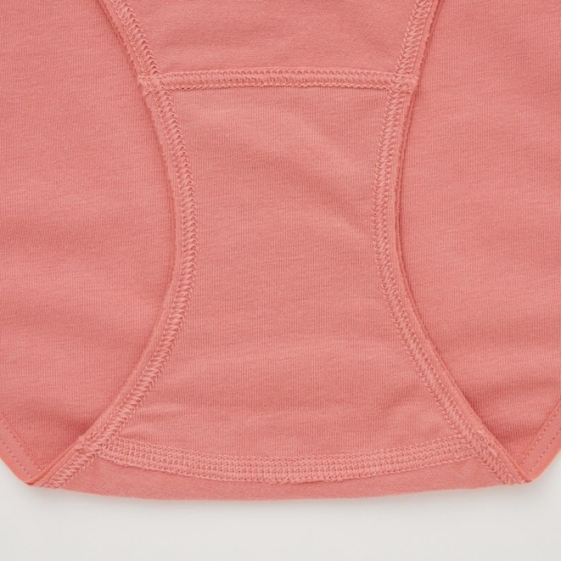 Women Uniqlo Mid-Rise Briefs Pink | 568861