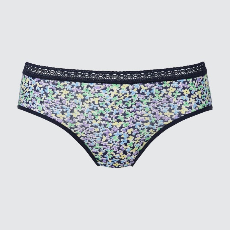 Women Uniqlo Mid Rise Briefs Navy | 6175458