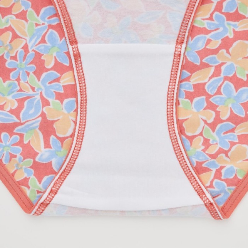 Women Uniqlo Mid Rise Briefs Pink | 8064180