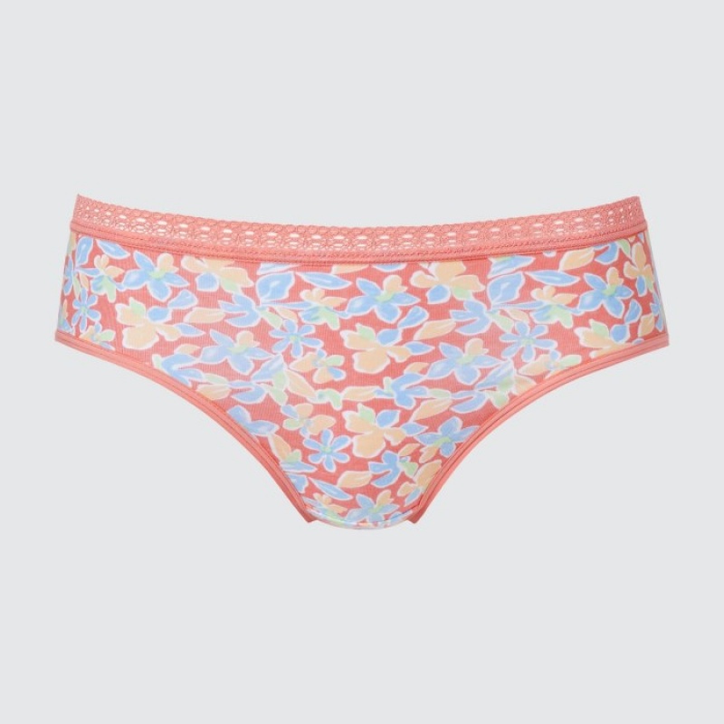 Women Uniqlo Mid Rise Briefs Pink | 8064180