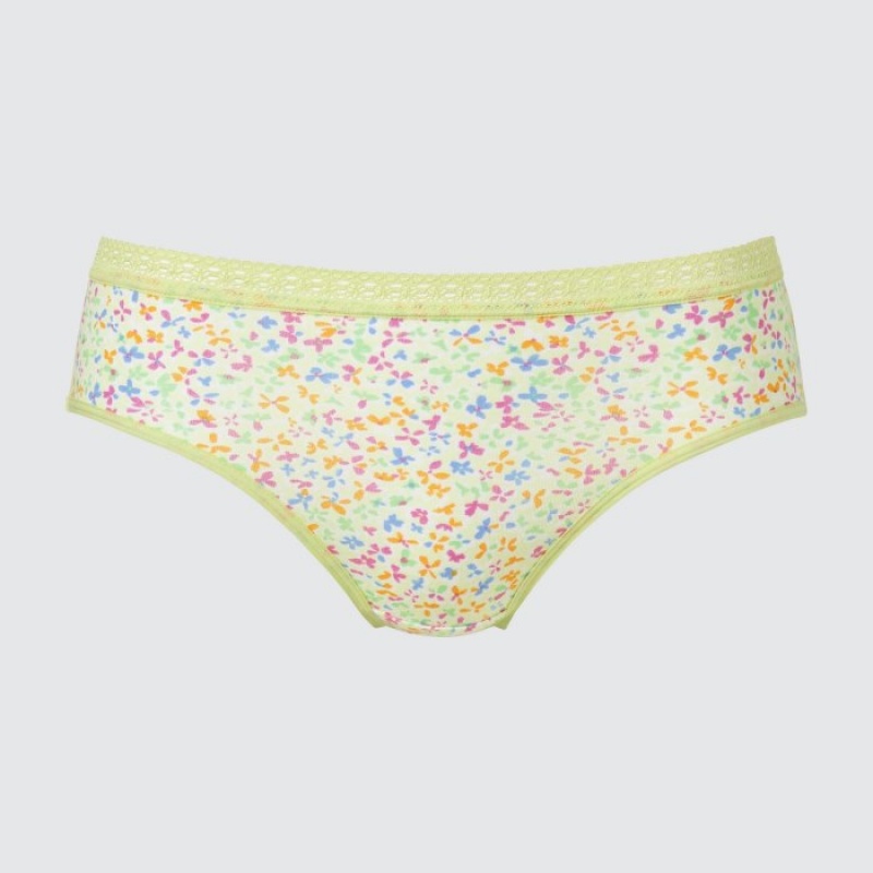 Women Uniqlo Mid Rise Briefs Yellow | 1578005