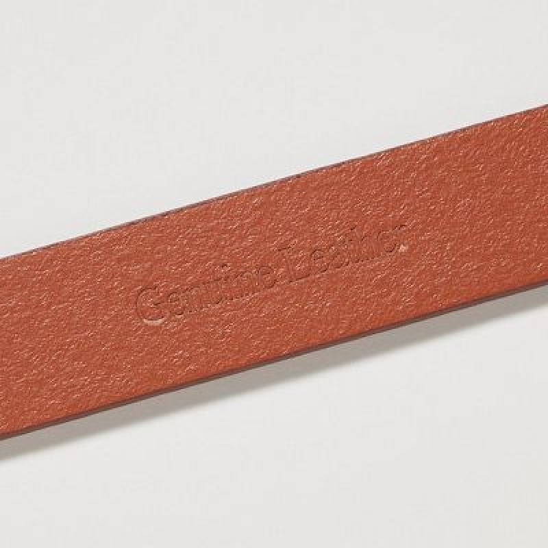 Women Uniqlo Narrow Belts Brown | 3515546