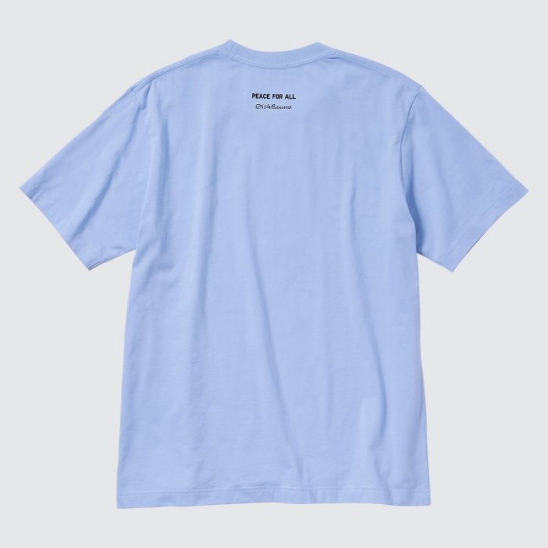Women Uniqlo PEACE FOR ALL Short-Sleeve Graphic Dick Bruna T Shirts Blue | 4888623