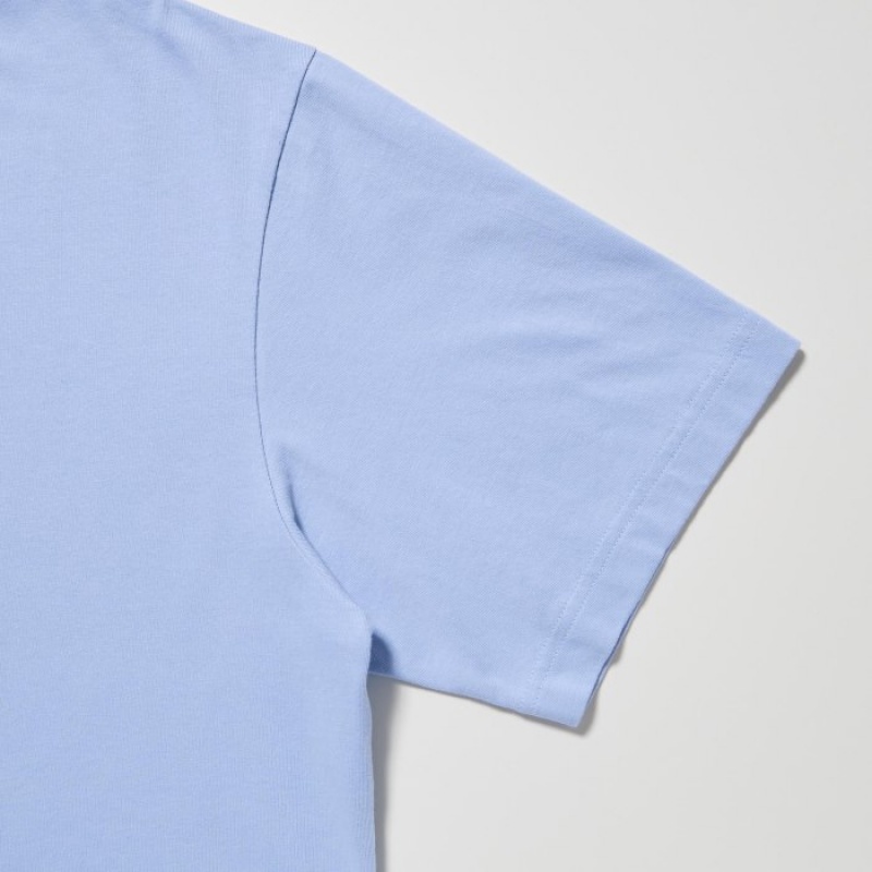 Women Uniqlo PEACE FOR ALL Short-Sleeve Graphic Dick Bruna T Shirts Blue | 4888623