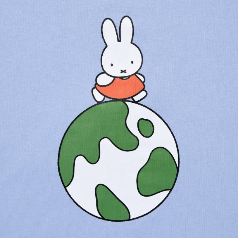 Women Uniqlo PEACE FOR ALL Short-Sleeve Graphic Dick Bruna T Shirts Blue | 4888623