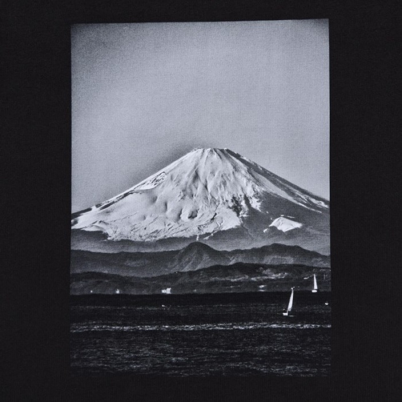 Women Uniqlo PEACE FOR ALL Short-Sleeve Graphic Daido Moriyama T Shirts Black | 204213