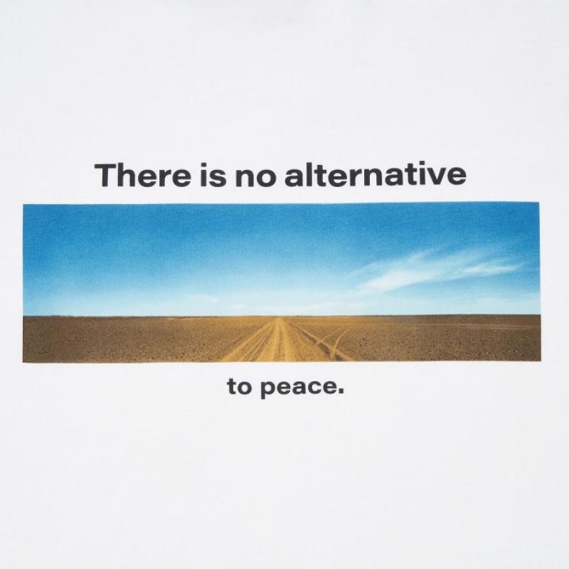 Women Uniqlo PEACE FOR ALL Short-Sleeve Graphic Wim Wenders T Shirts White | 1718539