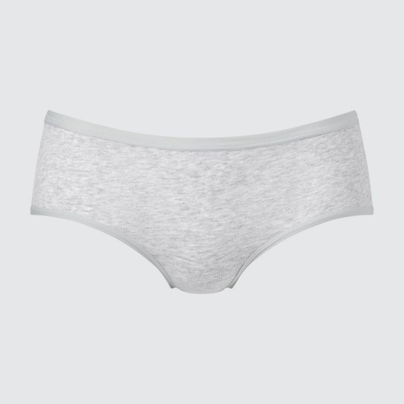 Women Uniqlo Plain Hip Huggers Briefs White | 6001664