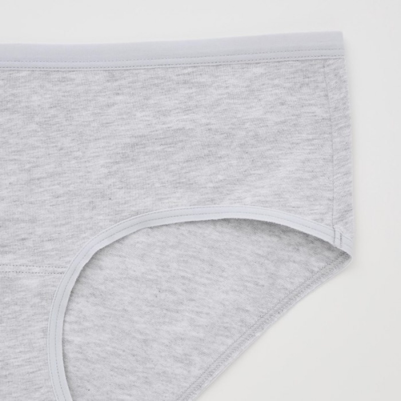 Women Uniqlo Plain Hip Huggers Briefs White | 6001664