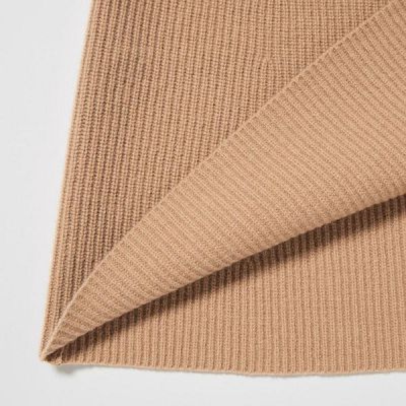 Women Uniqlo Premium Lambswool Mini Skirts Beige | 2296468
