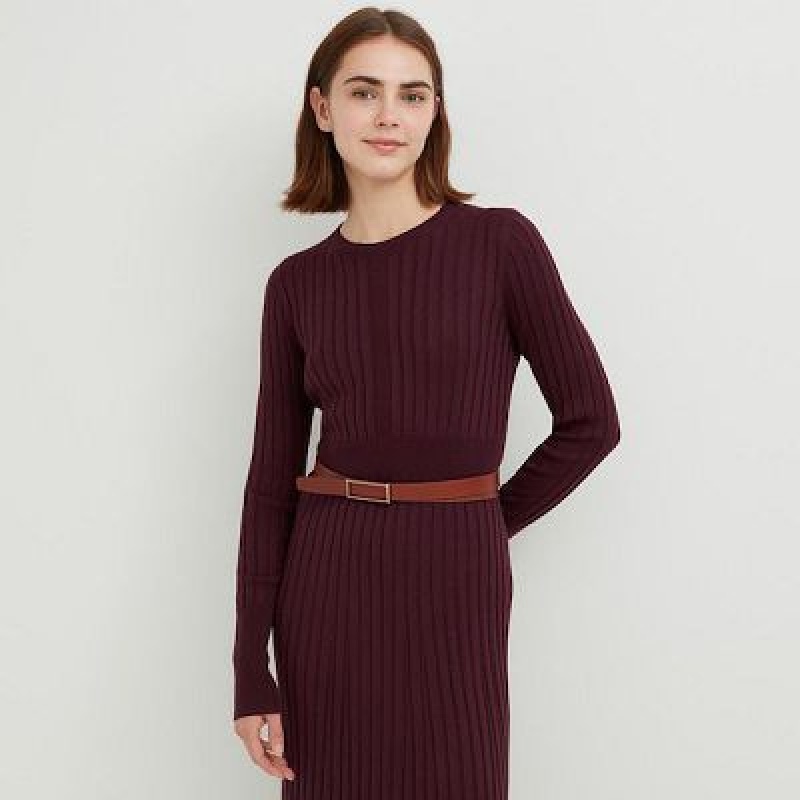 Women Uniqlo Reversible Belts Brown | 2131516