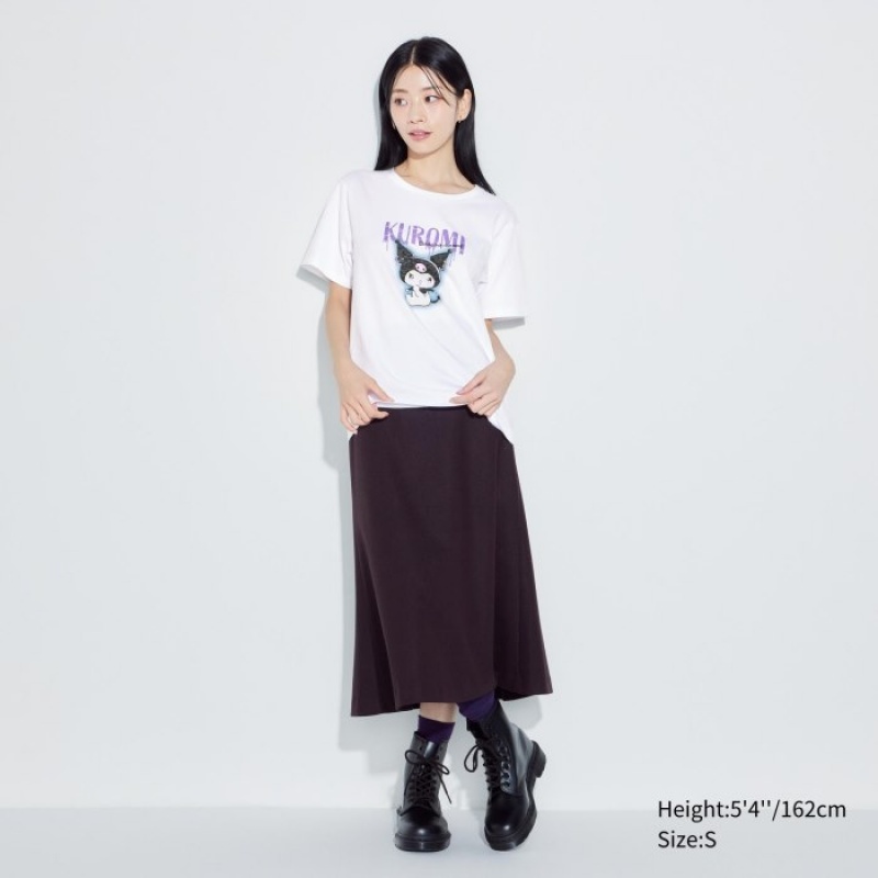 Women Uniqlo Sanrio characters UT Short-Sleeve T Shirts White | 7584856