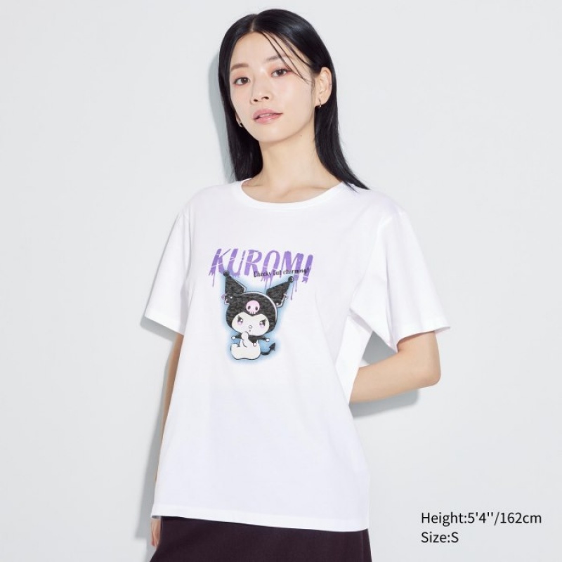 Women Uniqlo Sanrio characters UT Short-Sleeve T Shirts White | 7584856