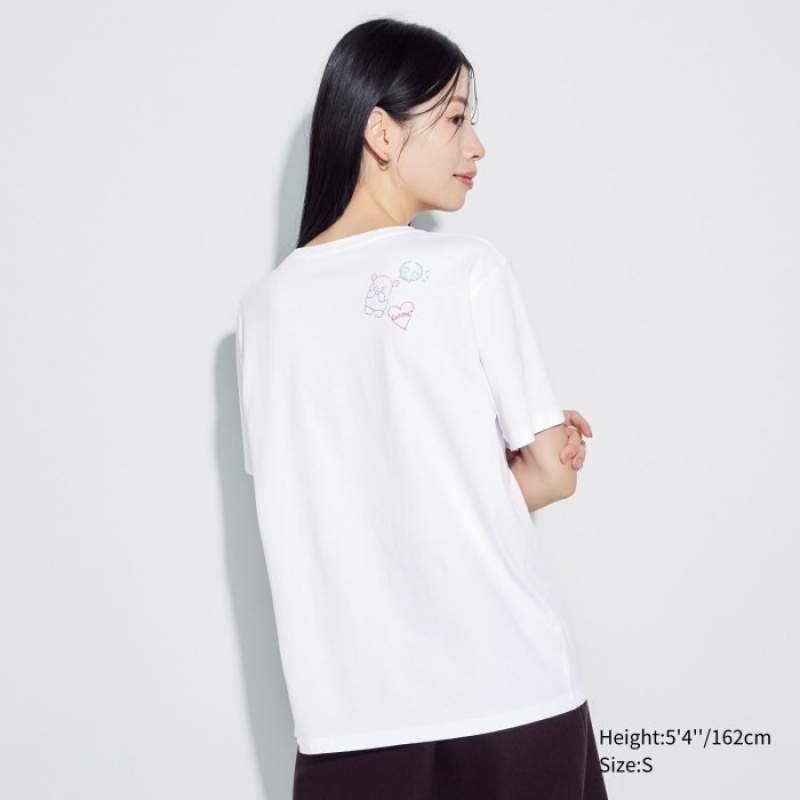 Women Uniqlo Sanrio characters UT Short-Sleeve T Shirts White | 7584856
