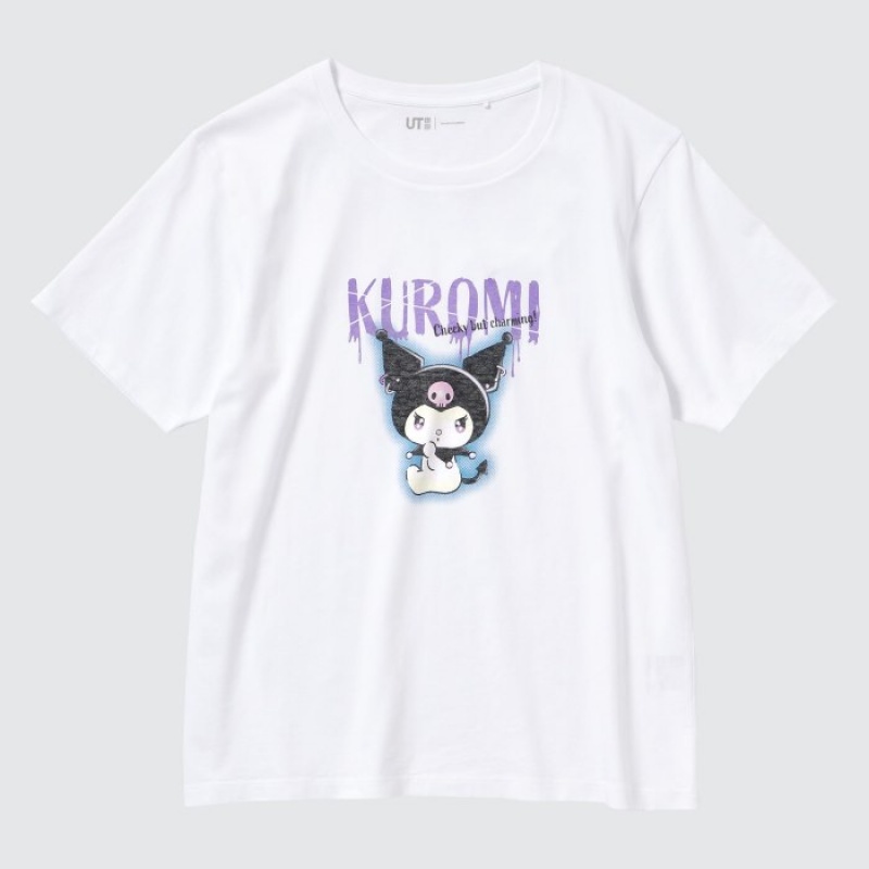 Women Uniqlo Sanrio characters UT Short-Sleeve T Shirts White | 7584856