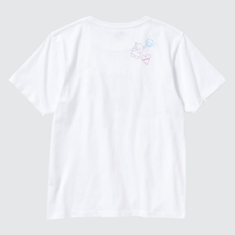 Women Uniqlo Sanrio characters UT Short-Sleeve T Shirts White | 7584856